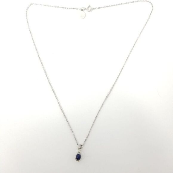 Vintage Avon Silver Tone and Black Bead Pendant, Minimal, Stacking, Layered - Picture 5 of 5